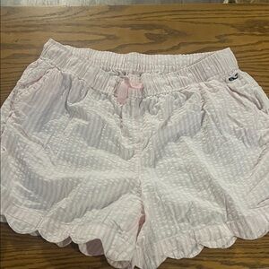 Vineyard Vines kids Pink and White Striped Shorts